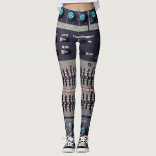 Legging Muitos botões do Mixer de Som Studio