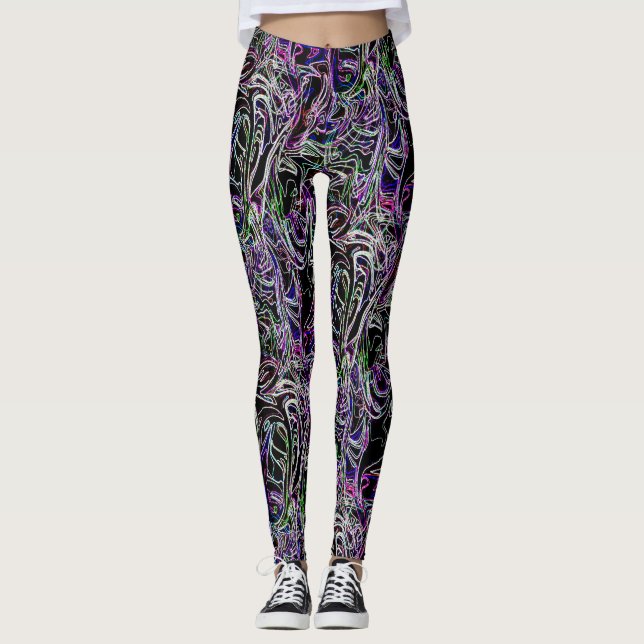 Legging Muitos Rostos Estranhos... (Frente)