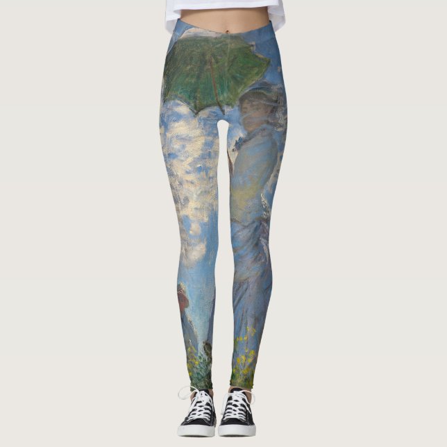 Legging Mulher com Parasol | Paisagem Francesa (Frente)