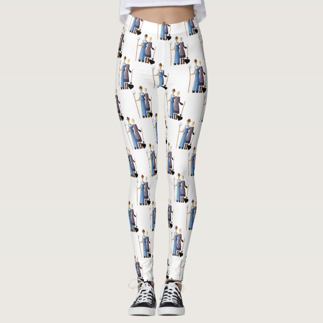 Legging Mulher do fazendeiro Rainha de Espadas Thunder_Cov (Frente)