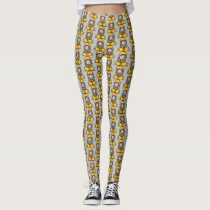 Legging mulher na capa de chuva