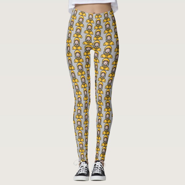 Legging mulher na capa de chuva (Frente)