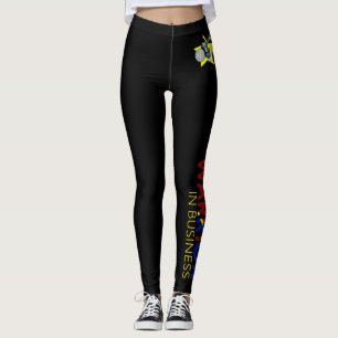 Legging Mulheres Guerreiras em Legendas de Assinatura de N