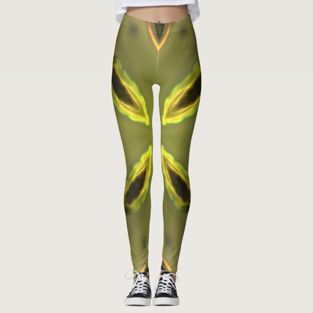 Legging Mulheres Pernas Luzes Compatíveis Com Vestuário (Frente)