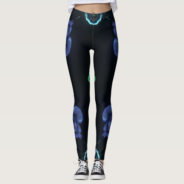 Legging Mulheres Pernas Luzes Compatíveis Com Vestuário (Frente)