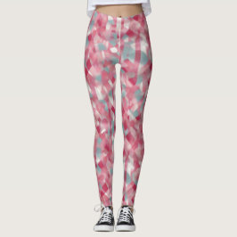 Legging Mulheres rosa impressas modernas