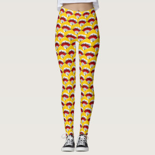 Legging Multi caneleiras do fã espanhol