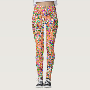 Legging Multicolor Mosaic Modern Grit Glitter #5
