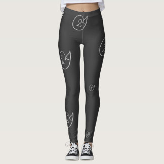 Legging Múltiplas Cinzas do logotipo '2J', com letras pret