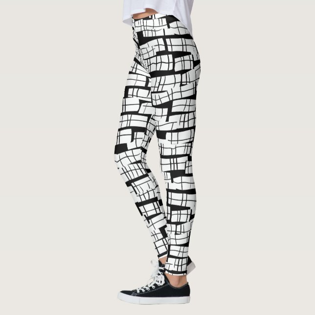Legging Mummy Wrap Halloween White e Black (Esquerda)