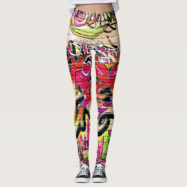 Legging muro de grafite, arte urbana (Frente)