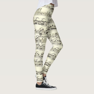 Legging Música de folha