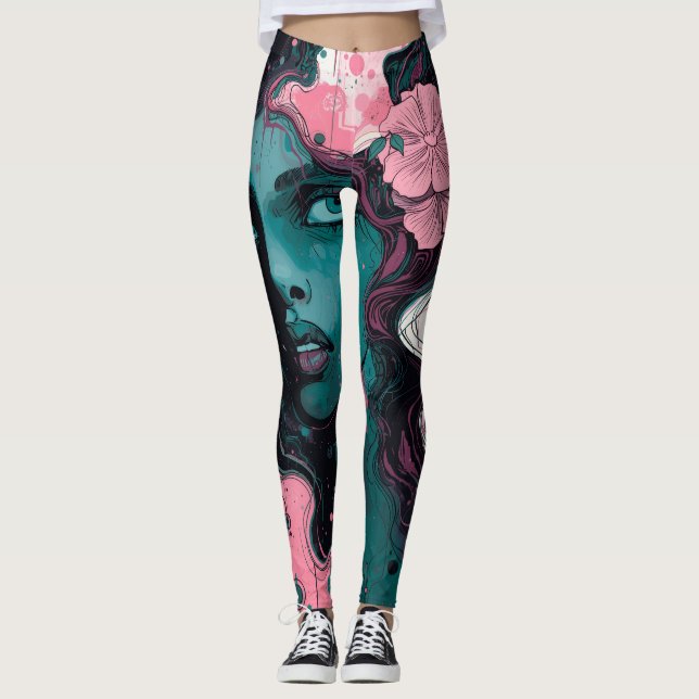 LEGGING MUSSA FLORAL (Frente)