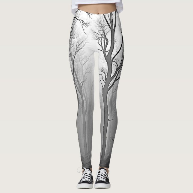 Legging Mysterious Foggy Forest Path (Frente)