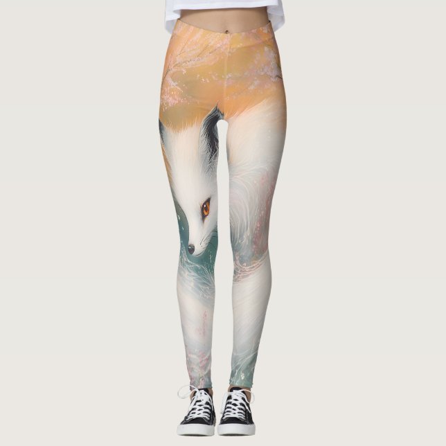 Legging Mystic Bloom Primavera Fox Watercolor (Frente)