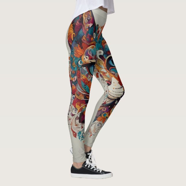 Legging Mystic Boho Feline Mandala (Direita)