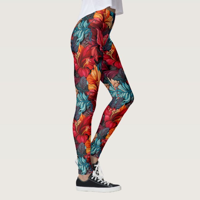 Legging Nº 10 Padrão Floral (Direita)
