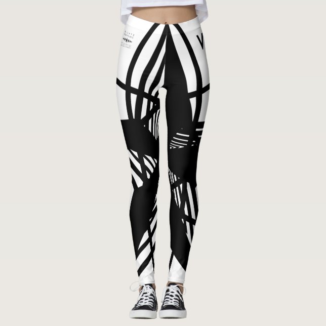 LEGGING N-VII [WHT/BLK] (Frente)