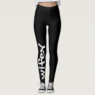 Legging Na moda chique feminino bonito preto e branco de