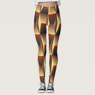 Legging Na moda de padrão - Elegante moderno geométrico