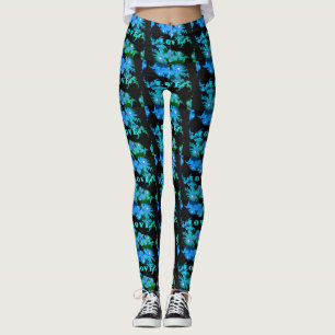 Legging Na moda E conforto eu amo meu azul bonito do mundo