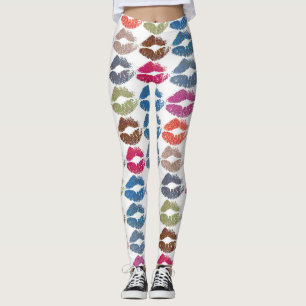 Legging Na moda Lábios coloridos #30