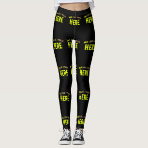 LEGGING NA MODA MODERNO PERSONALIZÁVEL NEGRO VERIFICADO CO