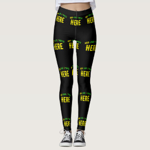 LEGGING NA MODA MODERNO PERSONALIZÁVEL NEGRO VERIFICADO CO