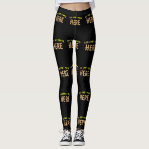 LEGGING NA MODA MODERNO PERSONALIZÁVEL NEGRO VERIFICADO CO