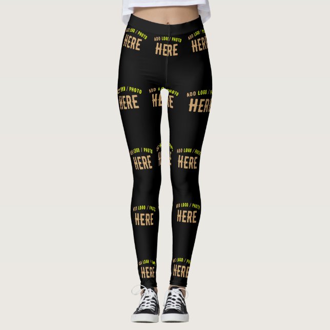 LEGGING NA MODA MODERNO PERSONALIZÁVEL NEGRO VERIFICADO CO (Frente)