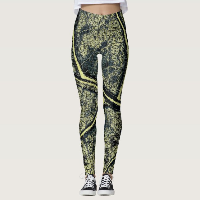 Legging Na moda Moss - Folha Verde (Frente)