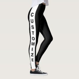 Legging Na moda preto personalizado feito personalizado br