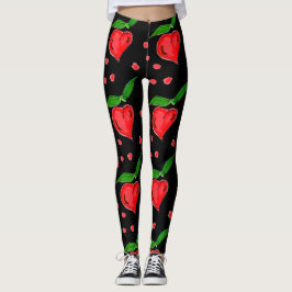Legging Na moda Red Candy Hearts