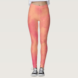 Legging Na moda Tempestade efeito de nuvem Peach