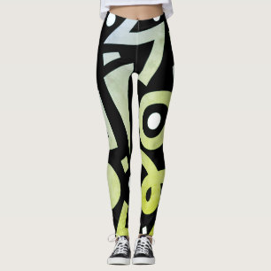 Legging Na moda Verde Colorido Moderno Elegante