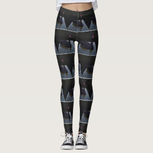 Legging Nadação Nadando Nadando Nadado Dimensionado, Perna