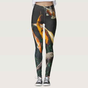 Legging nadando com koi