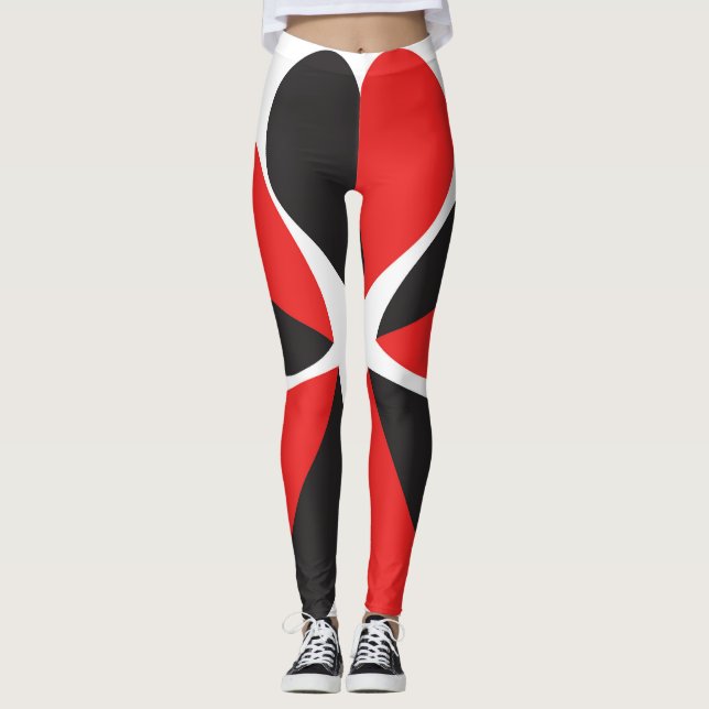 Legging namorados de amor, casal vermelho, floral novo, si (Frente)