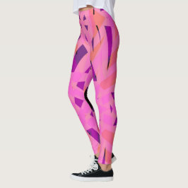 Legging Namorados de Exercício de Malhação de Yoga Púrpura