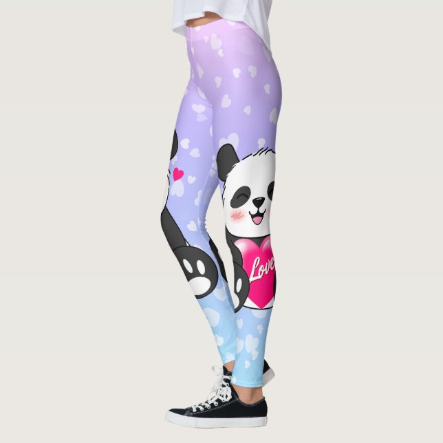 Legging Namorados Panda no Amor (Esquerda)