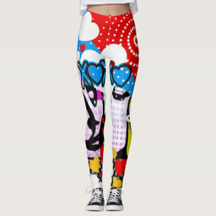 Legging Namorados pop Art