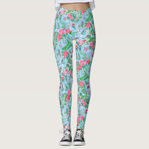 Legging Nantucket Preppy Palm Beach Impressão