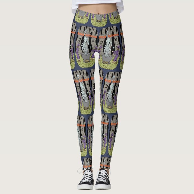 Legging Não o Que Eles Esperavam Feliz Halloween (Frente)