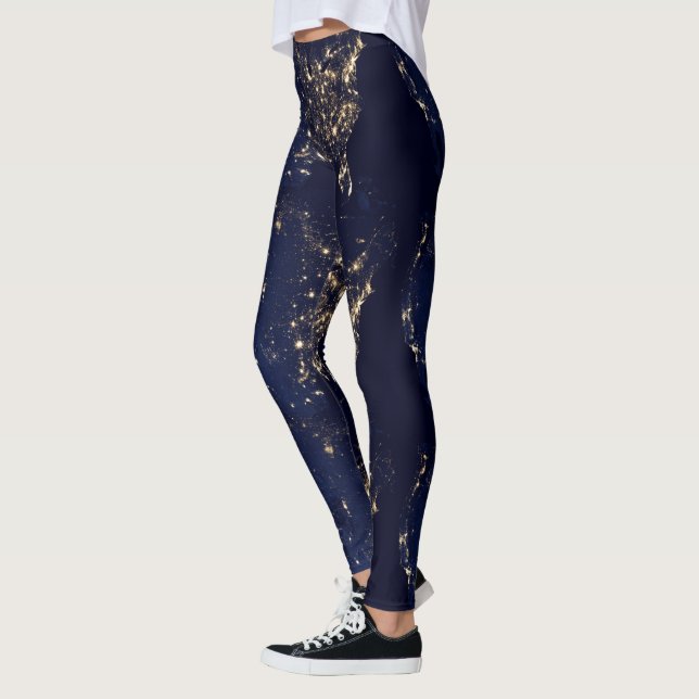 Legging Nasa Luzes do Espaço EUA (Esquerda)