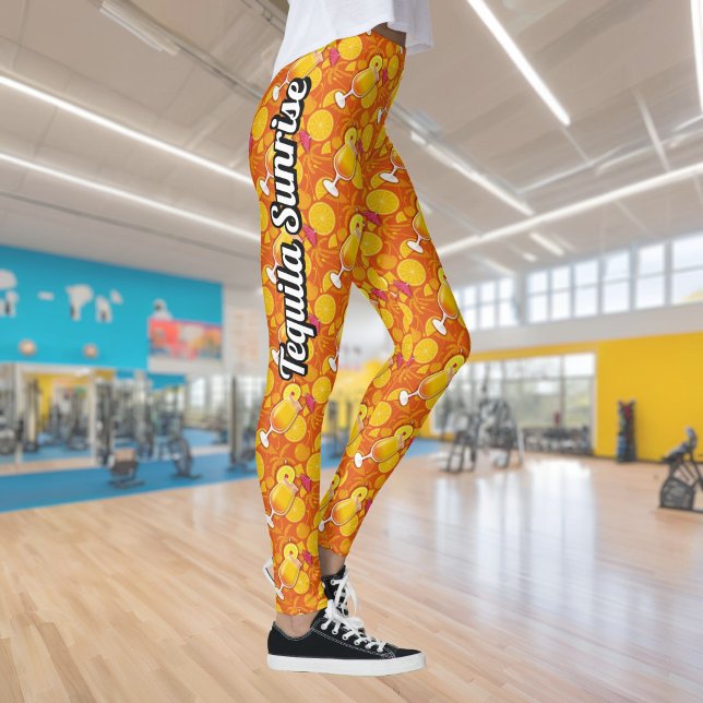 Legging Nascer do sol de tequila (Criador carregado)