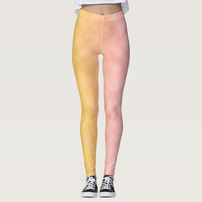 Legging Nascer do sol em céus de algodão doce (Frente)