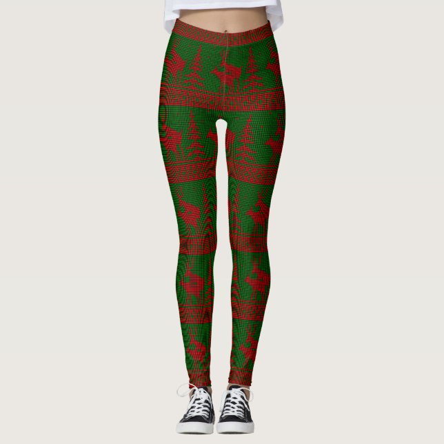 Legging natação de rena feia (Frente)