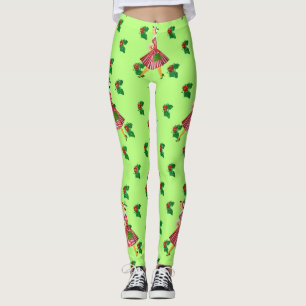 Legging natais vintages sagrados