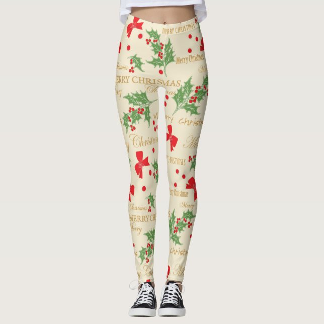 Legging natal alegre (Frente)