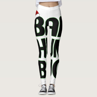 Legging Natal Bah Humbug Sweatshirt-Xmas Humbug Papais noe